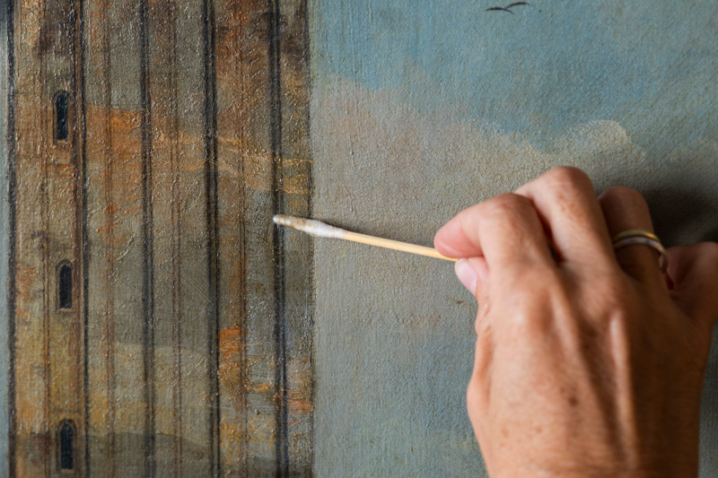 Detail of the restoration process